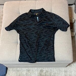Greg Norman Collection Black Polo Shirt